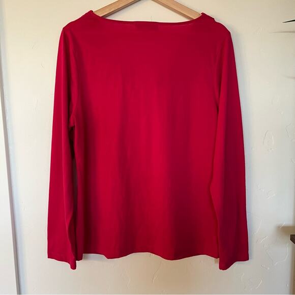 Carolyn Taylor Pink Swoop Neck Top Women’s Size Large - Picture 9 of 9